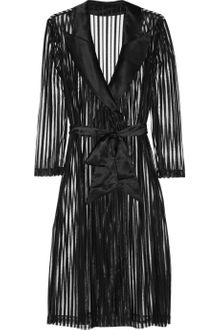 Agent Provocateur Marcia Striped Tulle Robe - Lyst
