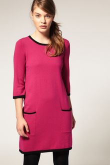 ASOS Collection Asos Contrast Knitted Shift Dress - Lyst
