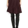 Hussein Chalayan Gathered Wooljersey Skirt in Purple (burgundy) - Lyst