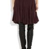 Hussein Chalayan Gathered Wooljersey Skirt in Purple (burgundy) - Lyst