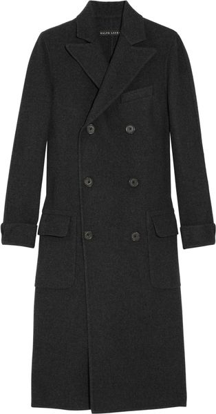 Ralph Lauren Black Label Wool and Angora-blend Coat - Lyst