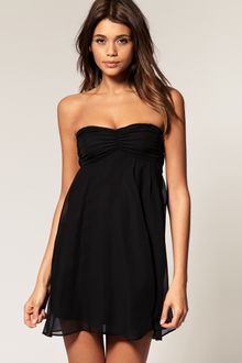 ASOS Collection Asos Dress with Tie Back Chiffon Drape - Lyst