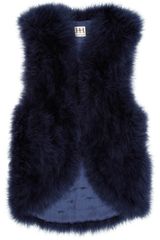 Haute Hippie Marabou Feather Vest