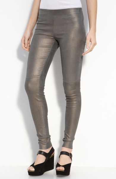 grey suede leggings
