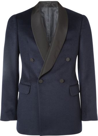 Alexander McQueen Shawl Collar Cashmere-blend Tuxedo Jacket - Lyst