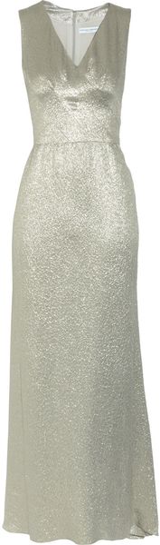 Carolina Herrera Metallic Silk-blend Jacquard Dress - Lyst