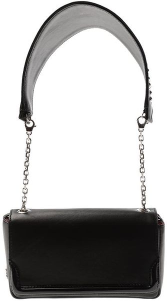 Christian Louboutin Artemis Embellished Leather Shoulder Bag in Black - Lyst