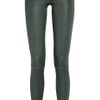 Current/elliott The Ankle Skinny Stretchleather Pants in Green (emerald) - Lyst