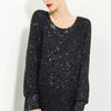 Donna Karan New York Collection Sequin Cashmere Tunic in Black - Lyst