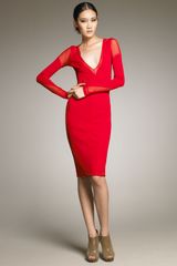 Donna Karan New York Sheer-inset Dress