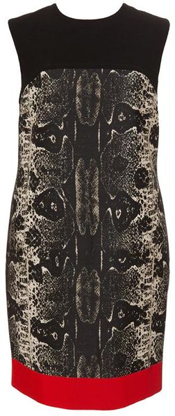 Giambattista Valli Python Printed Wool-silk Dress - Lyst