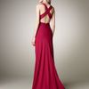 J. Mendel Plungeneck Chiffon Gown in Purple (fuchsia) - Lyst