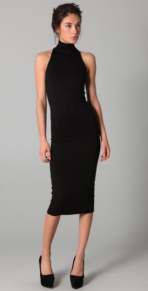 Kelly Bergin Sleeveless Seamed Turtleneck Dress - Lyst
