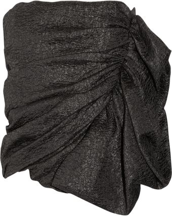 La Petite Salope Crumpled Satin Bustier - Lyst