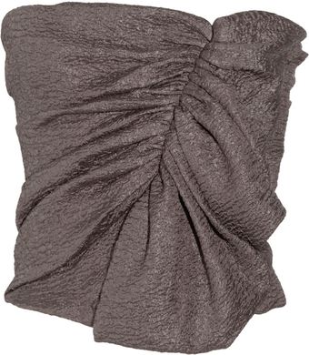 La Petite Salope Crumpled Satin Bustier - Lyst