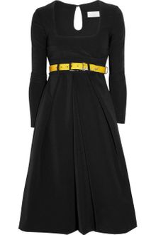 Preen Vertigo Belted Stretch-crepe Dress - Lyst