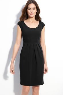 Tahari By Arthur S. Levine Scoop Neck Crepe Sheath Dress - Lyst