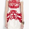 Tibi Cream Rococo Print Cap Sleeve Dress in Beige (cream) - Lyst