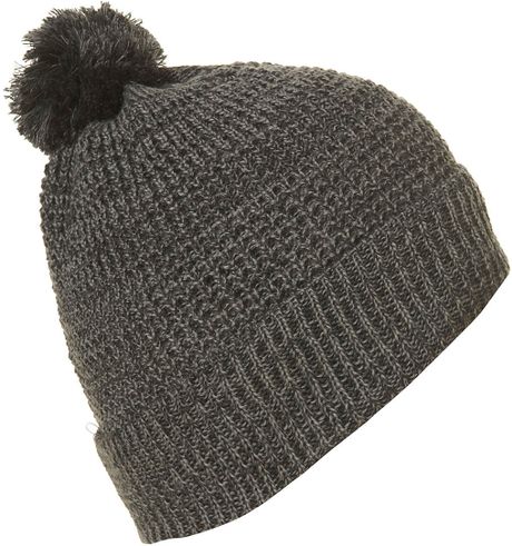 Bobble topman hat   beanie Men Hat Topman Lyst Grey  in for Beanie (grey) Gray