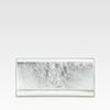 Yves Saint Laurent Ysl Large Metallic Clutch in Silver - Lyst