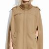 Cole Haan Knit Collar Cape in Beige (camel) - Lyst