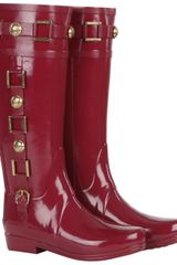 Hunter Womens Regent Hurlingham Wellington Boots Very Berry