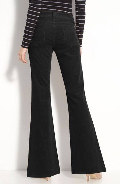 Kut From The Kloth Flare Leg Corduroy Pants in Black - Lyst