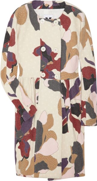 M Missoni Printed Woolblend Coat - Lyst