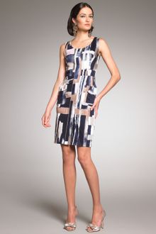 Oscar de la Renta Abstract-print Dress - Lyst