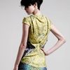 Peter Pilotto Drapeback Silk Blouse in Multicolor (green) - Lyst