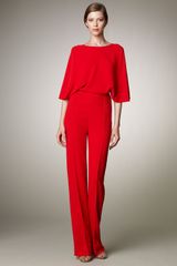 Valentino Cross-back Cady Jumpsuit