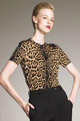Yves Saint Laurent Leopard-print Top
