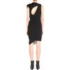 Helmut Lang Feather Shoulder Dress in Black - Lyst