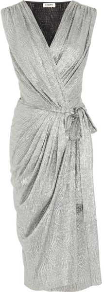 L'Agence Wrap Dress - Lyst