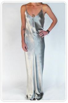 T By Alexander Wang Long Velvet Cami Dress in Oyster - Lyst