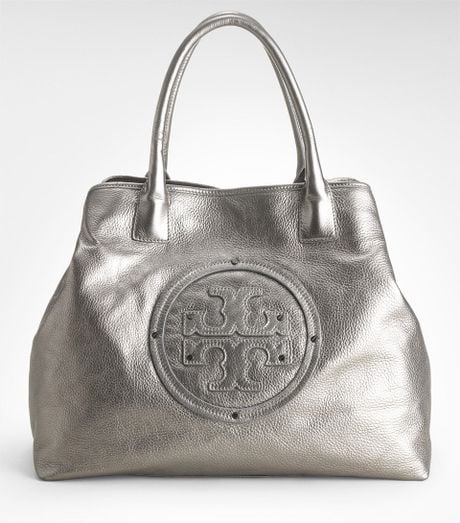 tory burch metallic handbag