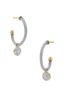 Charriol Classique Diamond Drop Earrings - Lyst