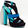Gucci Andie Chunky Platform Sandal in Blue (nero blue jade) - Lyst