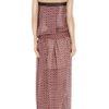 Marc Jacobs Printed Silkchiffon Strapless Gown in Red - Lyst