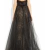 Marchesa Tulle and Lace Gown in Black - Lyst