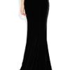 Marchesa Velvet Maxi Skirt in Black - Lyst