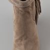 Sam Edelman Louie Fringe Booties in Beige (tan) - Lyst