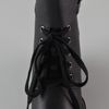 See By Chloé Laceup Wedge Bootie in Black - Lyst