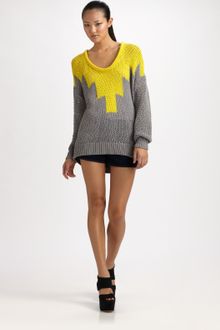 Alexander Wang Hand-knit Intarsia Sweater - Lyst