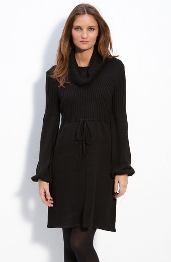  Mixed Stitch Sweater Dress 