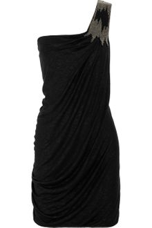 Cut25 Embellished Asymmetric Textured-jersey Dress - Lyst
