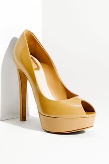 Dior Miss Peep Toe Platform Pump - Lyst