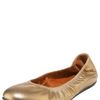 Lanvin Metallic Ballerina Flat, Gold in Gold - Lyst