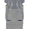 Peter Pilotto Turtleneck Woven Dress in Blue - Lyst