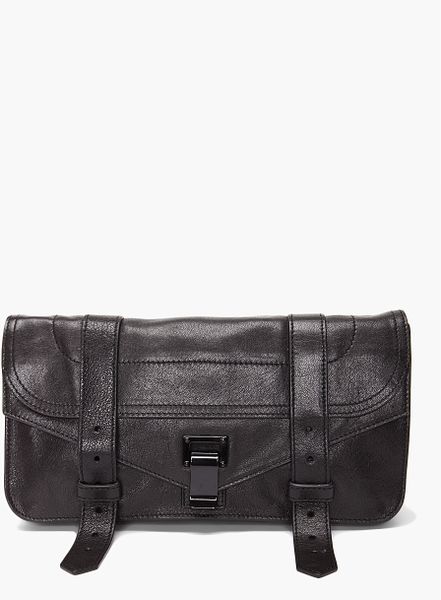 Proenza Schouler Black Pouchette Clutch in Black - Lyst